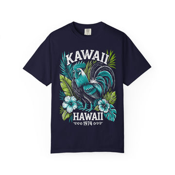 Kawaii Hawaii Tropical Rooster Mens AQUAVIDA Short Sleeve Tee