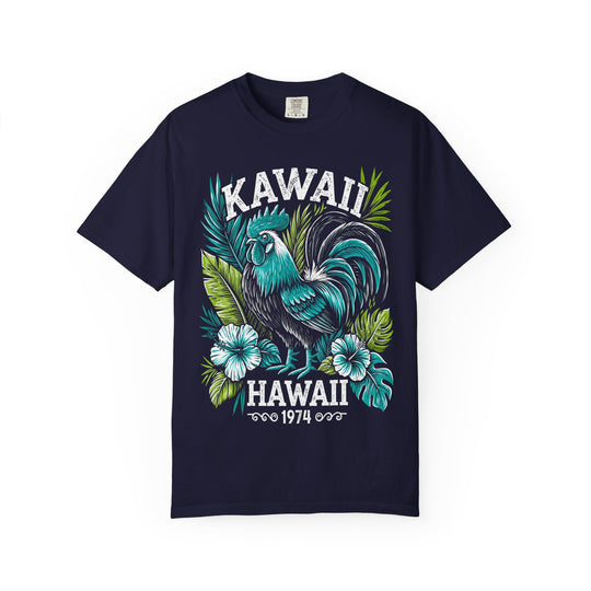 Kawaii Hawaii Tropical Rooster Mens AQUAVIDA Short Sleeve Tee