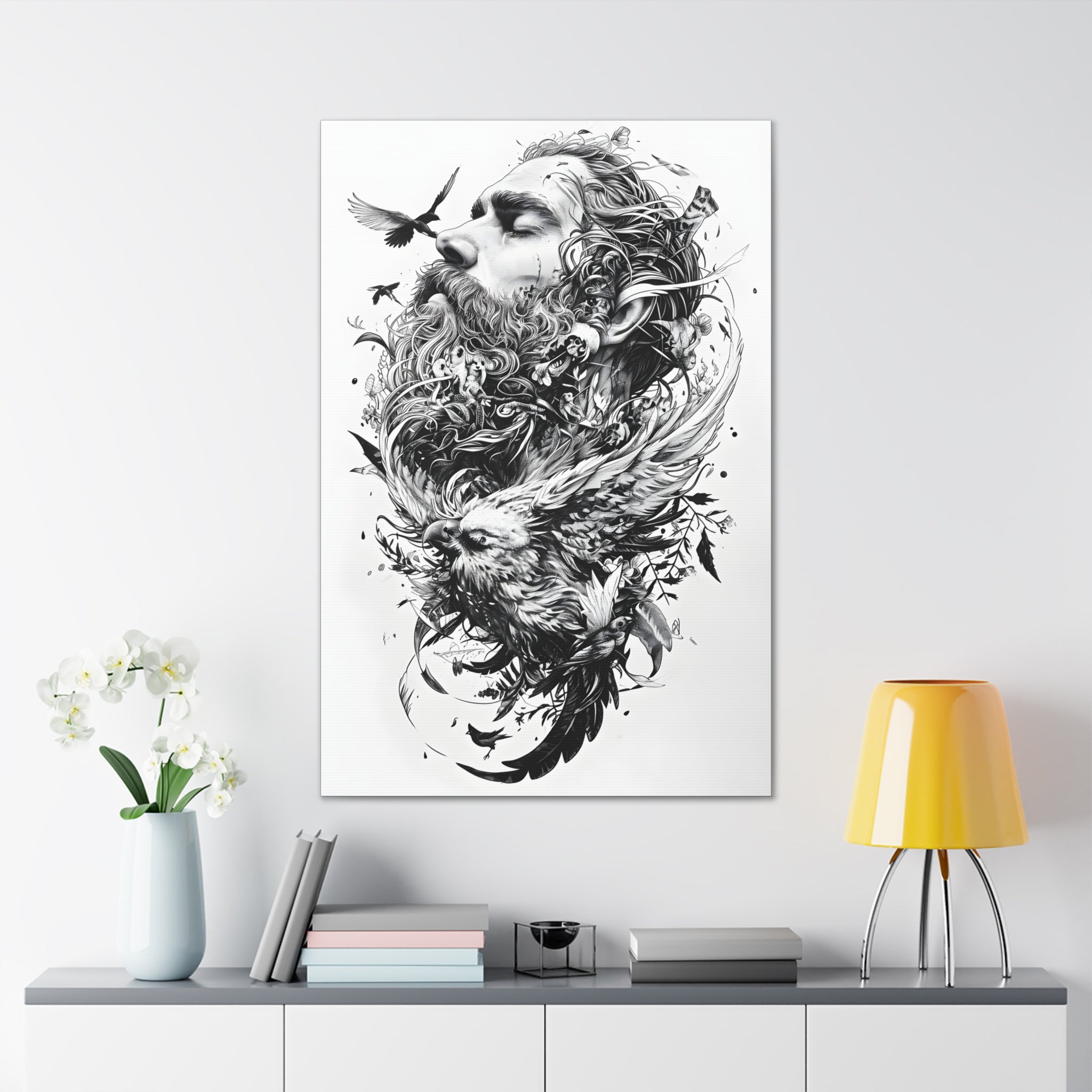 Of Wings and Talons Canvas Print