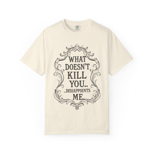 What Doesn't Kill You Womens WUNDERLAND Backyard Dept Halloween Booteek Short Sleeve Tee