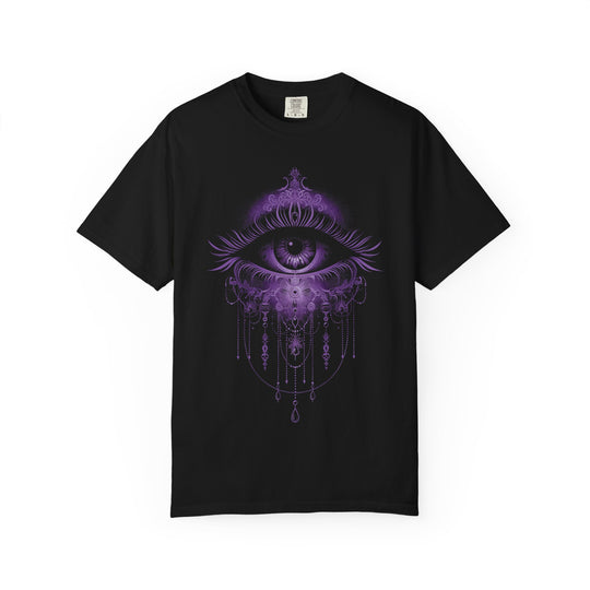 Jeweled Eye Womens WUNDERLAND Halloween Booteek Short Sleeve Tee