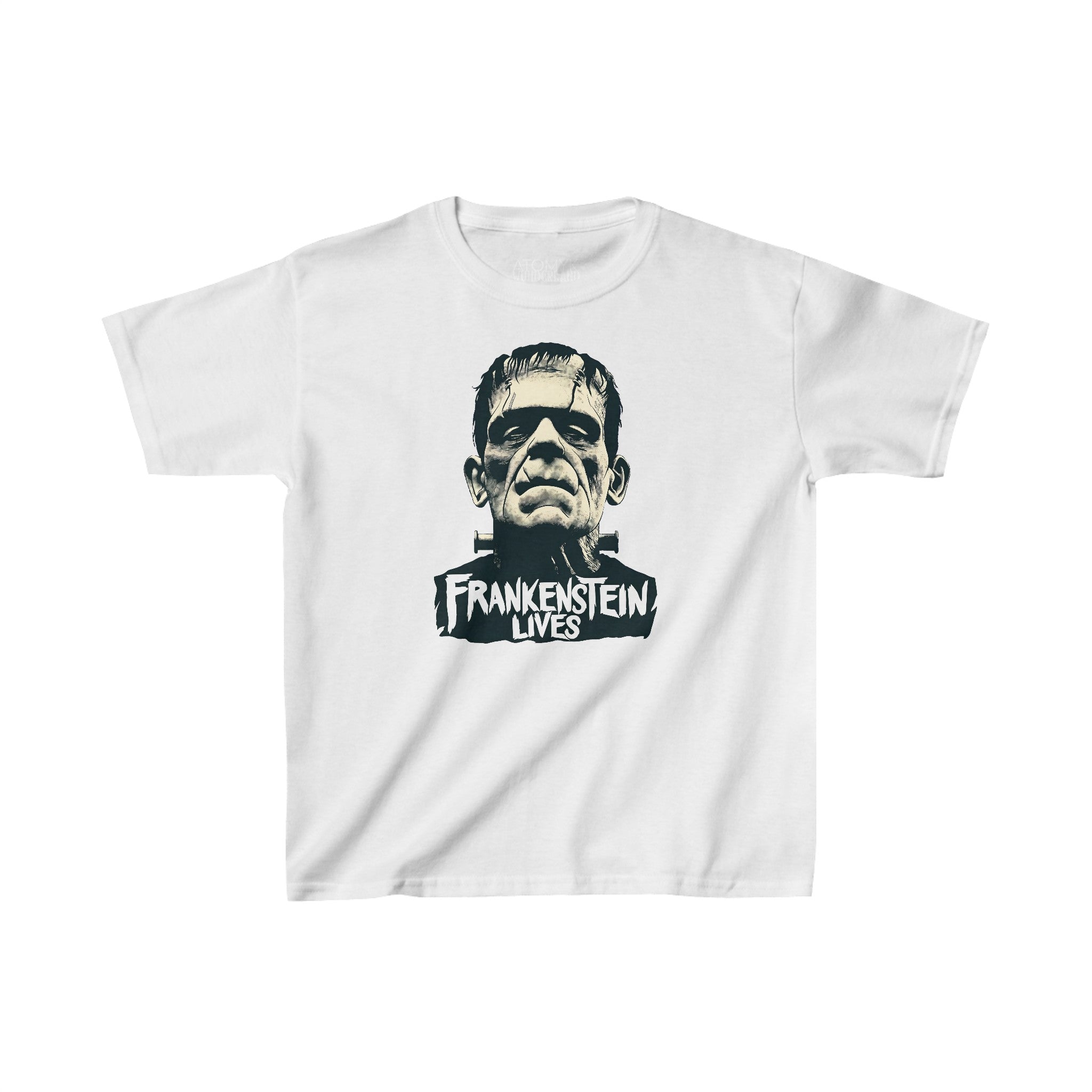 Frankenstein Lives Boys Halloween Graphic Tee