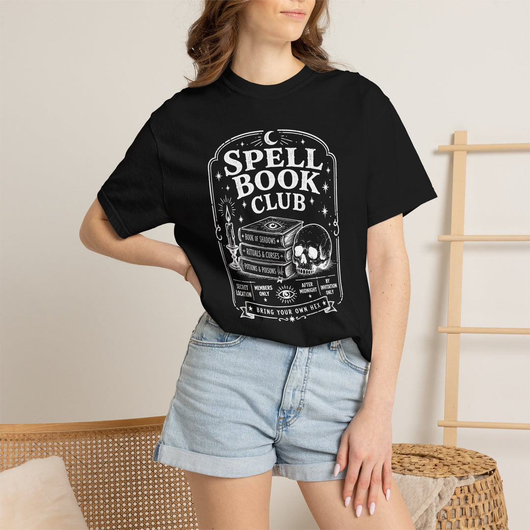 Spell Book Club Womens WUNDERLAND Halloween Booteek Short Sleeve Tee