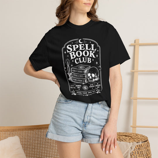 Spell Book Club Womens WUNDERLAND Halloween Booteek Short Sleeve Tee