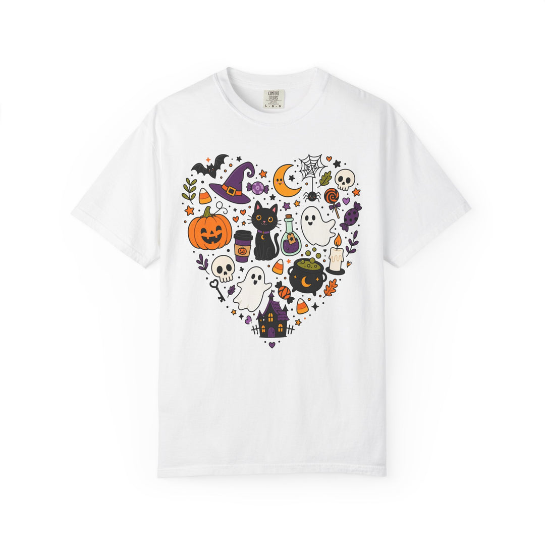 Halloween Heart Cute Spooky Icons Womens WUNDERLAND Halloween Booteek Short Sleeve Tee