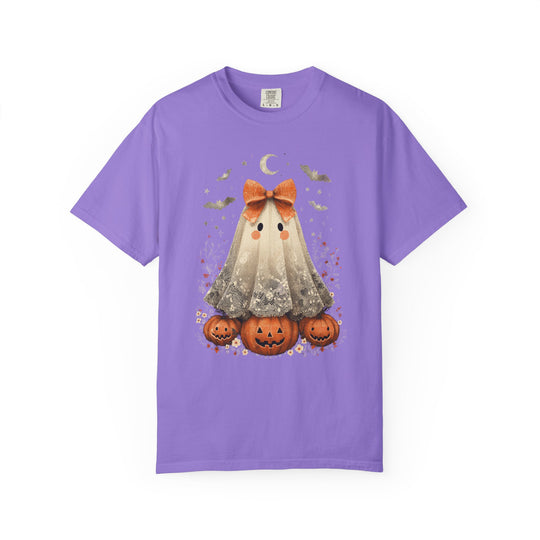 Lace Ghost Pumpkin Patch Womens WUNDERLAND Backyard Dept Halloween Booteek Short Sleeve Tee