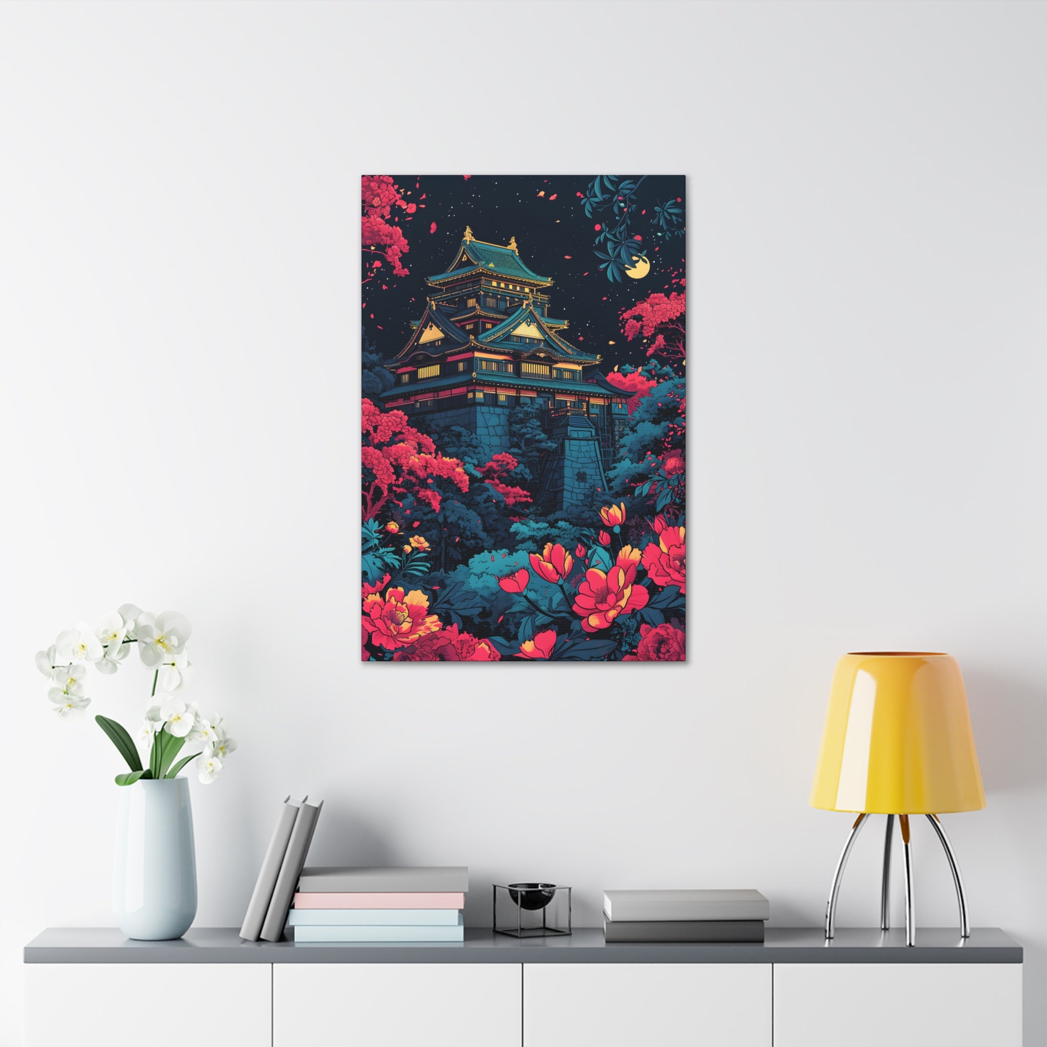 Under the Osaka Moon Canvas Print