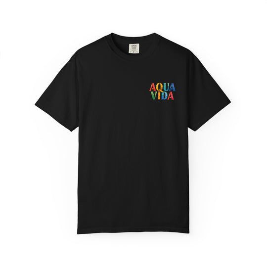 Sunset Waves Stained Glass Mens AQUA VIDA Short Sleeve Tee
