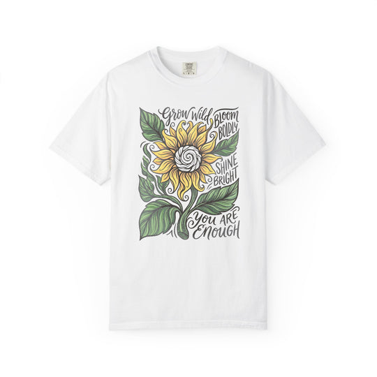 Grow Wild Sunflower Womens L'Atomique Relaxed Fit Comfort Colors Graphic Tee