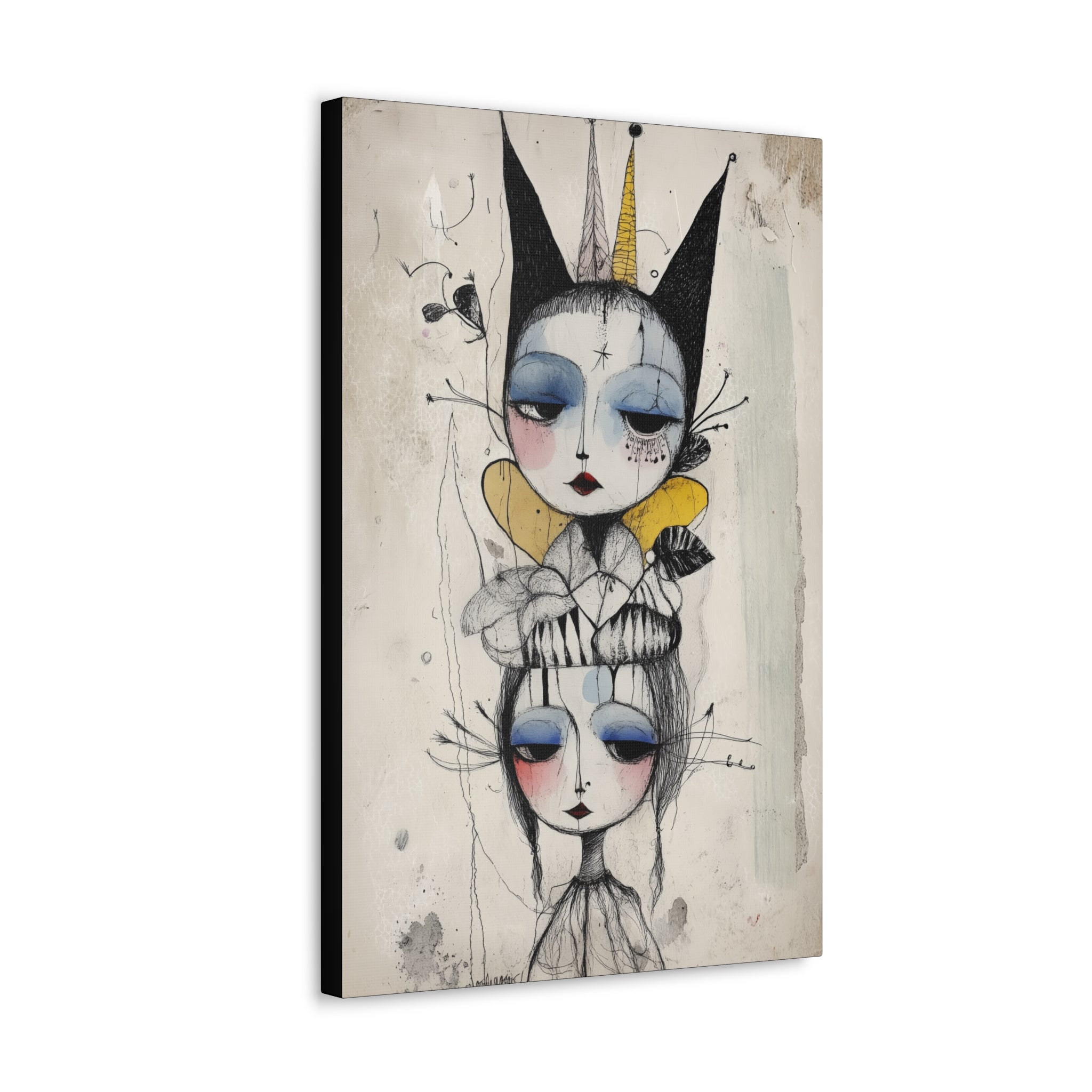 Queen In The Jester’s Court Canvas Print