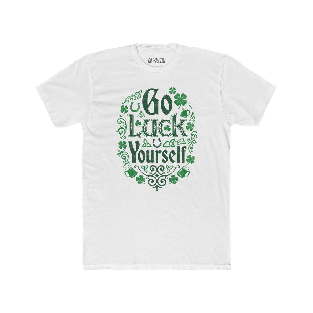 Go Luck Yourself St. Patrick's Day Humor Drinking Bar Short Sleeve Graphic Tee