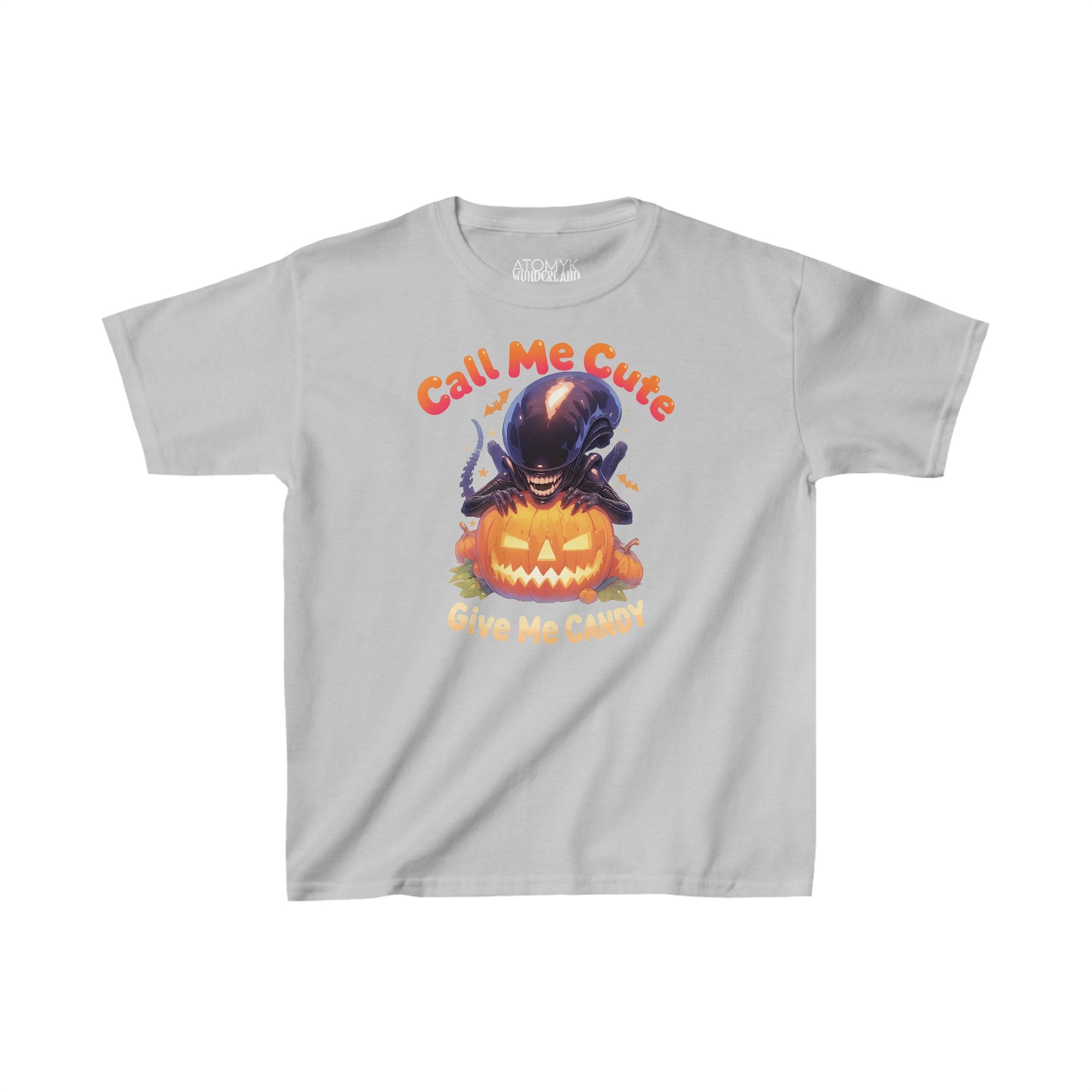 Call Me Cute Give Me Candy Boys Halloween Graphic Tee