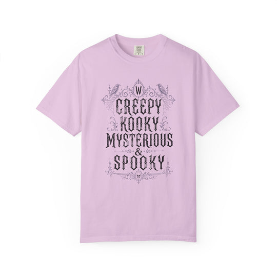 Creepy Kooky Mysterious &amp; Spooky Womens WUNDERLAND Halloween Booteek Short Sleeve Tee