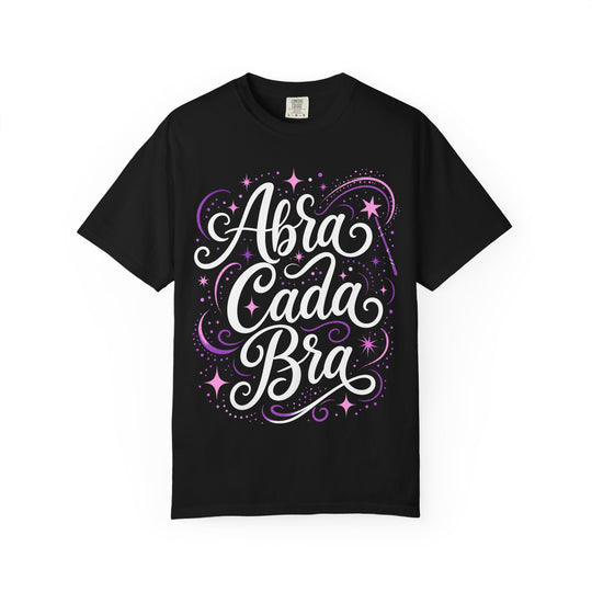 Abracadabra Magical Script Womens WUNDERLAND Halloween Booteek Short Sleeve Tee