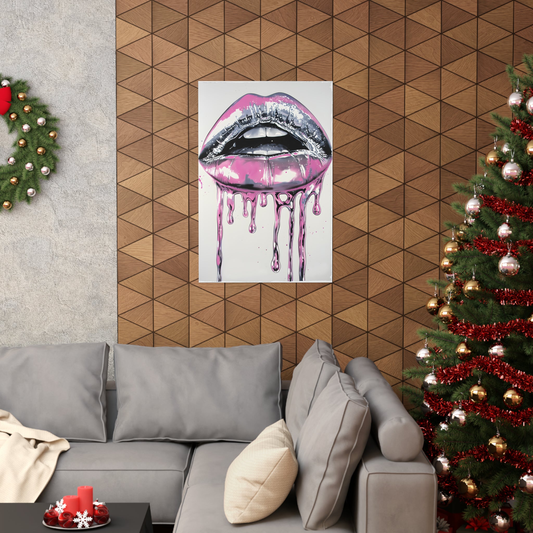 L'Atomique Lips Atomyk POP Premium Matte Vertical Poster