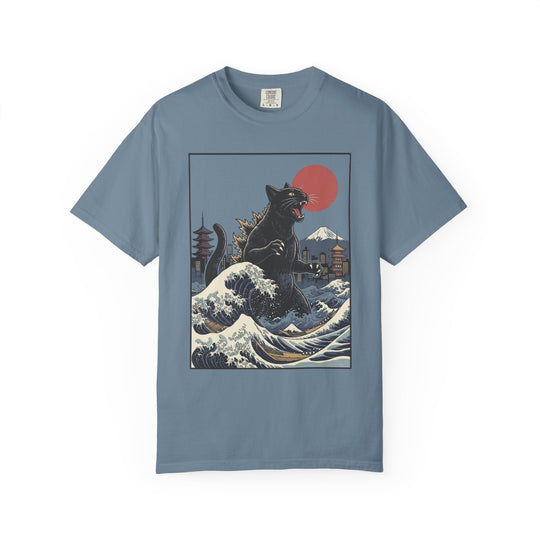 Catzilla Attacks Tokyo Mens WUNDERLAND Vibes Short Sleeve Tee
