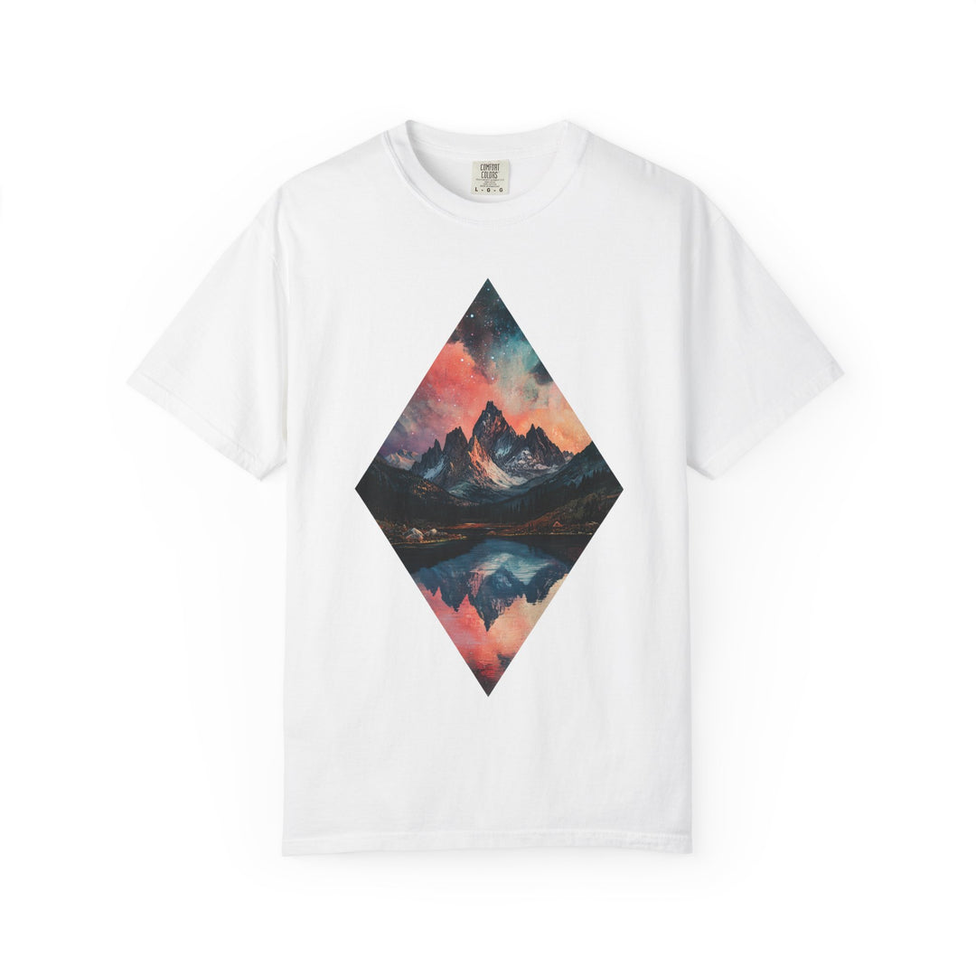 Diamond Mountain Landscape Mens WUNDERLAND Vibes Short Sleeve Tee