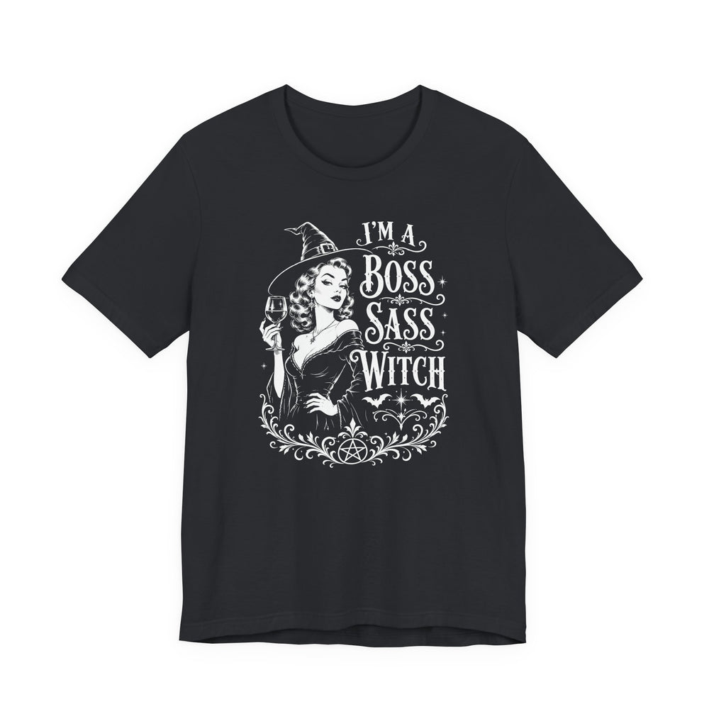 I'm a Boss Sass Witch Women's Halloween Classic Fit Tee
