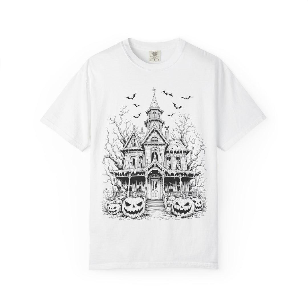 Spooky Haunted House Womens WUNDERLAND Halloween Booteek Short Sleeve Tee