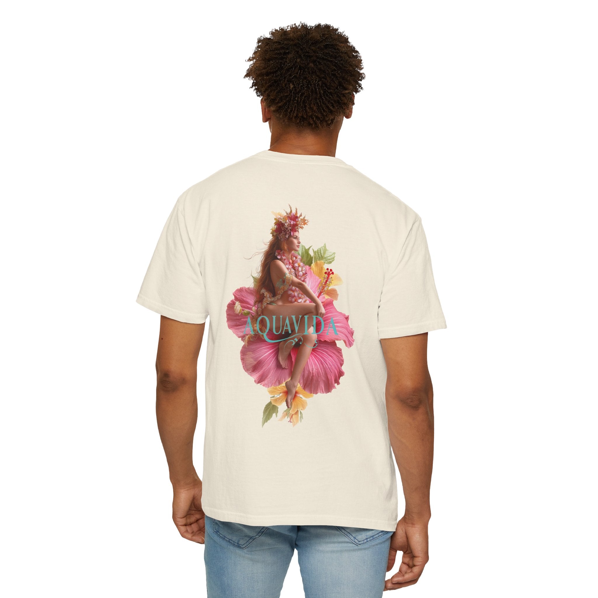BEAUTY IN BLOOM Mens AQUA VIDA Short Sleeve Tee
