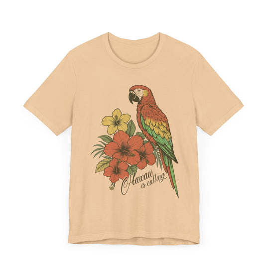 HAWAII IS CALLING Vintage Womens L'Atomique Graphic Tee