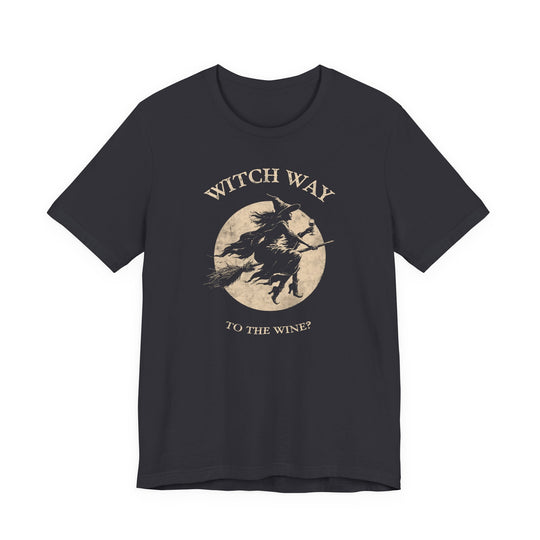 Witch Way To The Wine?  Vintage Witch Moon Women&