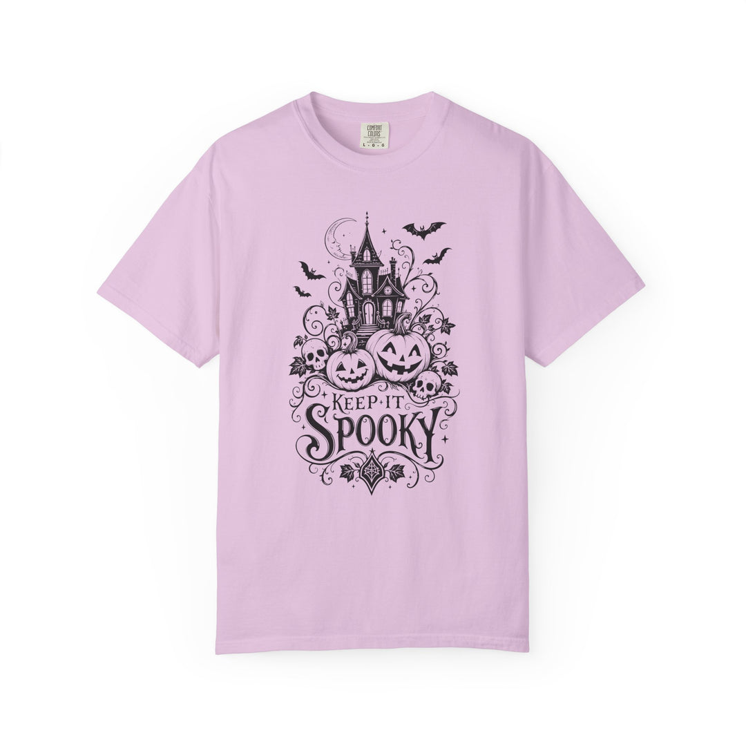 Keep It Spooky Haunted House Womens WUNDERLAND Halloween Booteek Short Sleeve Tee