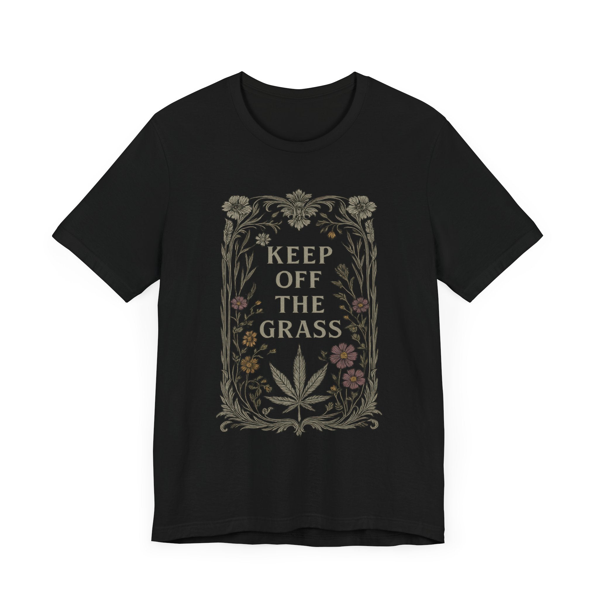 KEEP OFF THE GRASS Vintage Womens L'Atomique Graphic Tee
