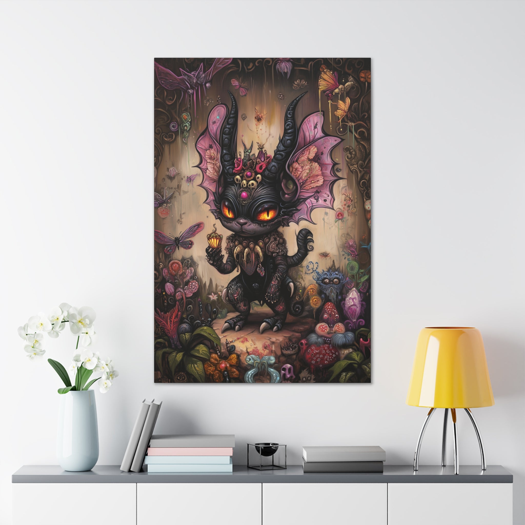 Dwelling In The Deep Dark Canvas Print