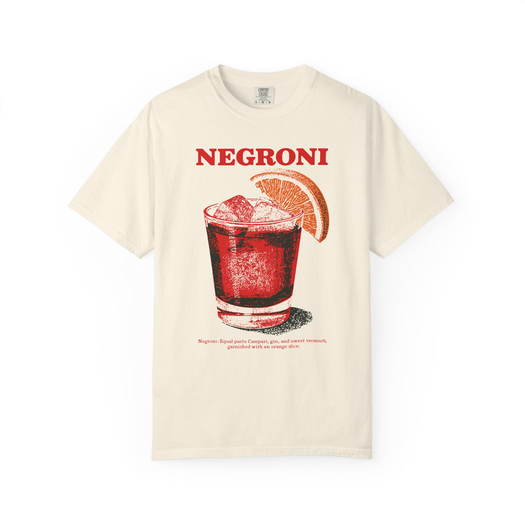 Negroni Cocktail Vintage Mens WUNDERLAND Vibes Short Sleeve Tee