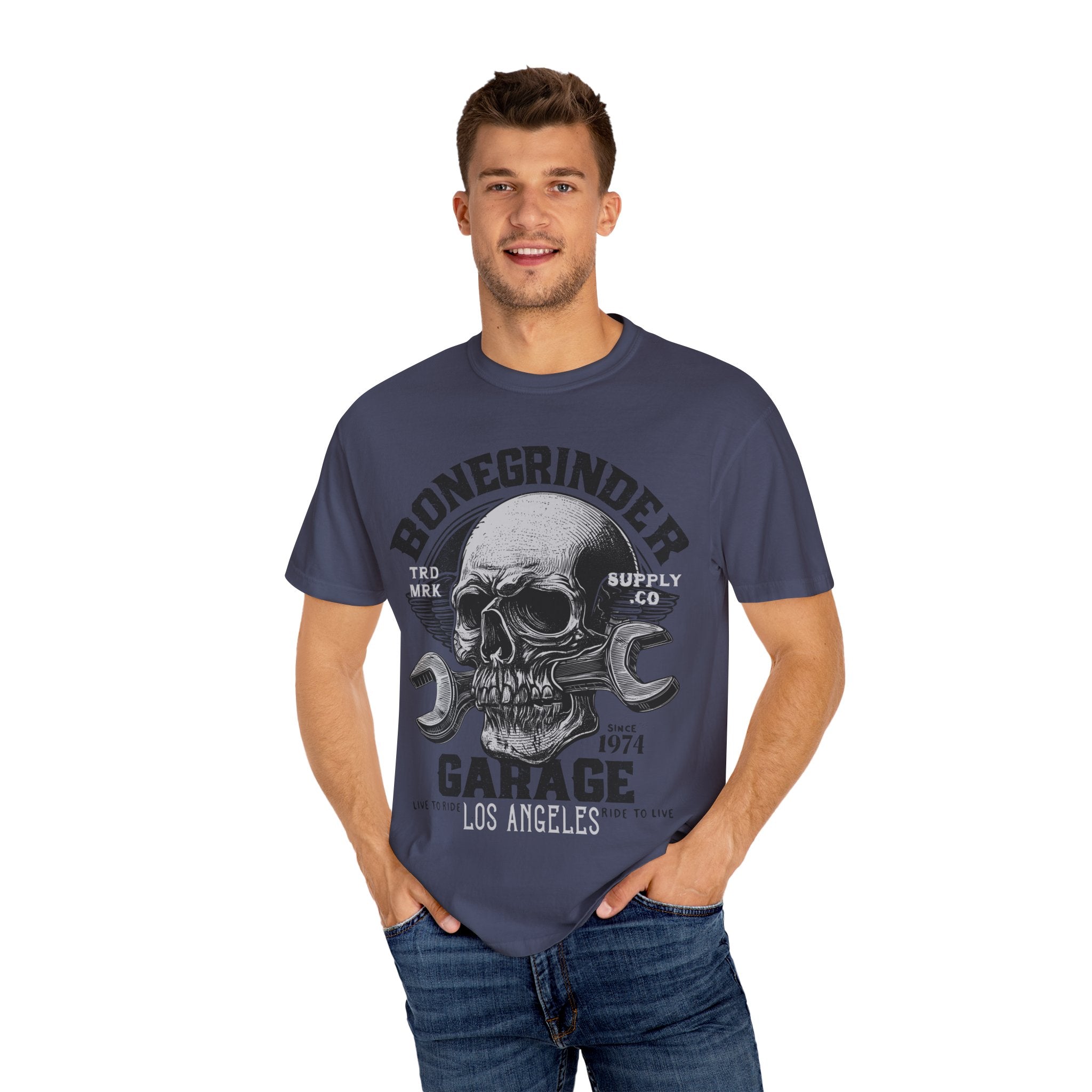 BONEGRINDER GARAGE Mens WUNDERLAND Short Sleeve Tee