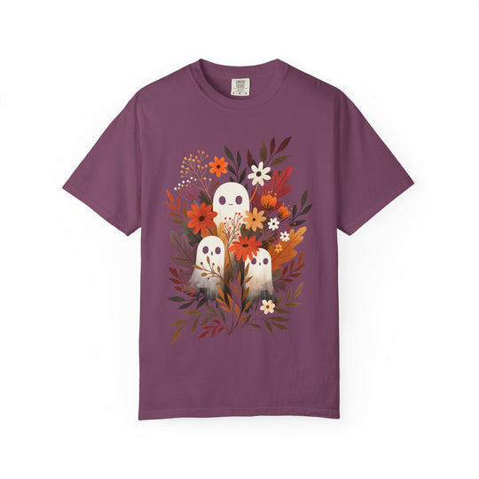 Autumn Ghosts Cute Fall Floral Womens WUNDERLAND Halloween Booteek Short Sleeve Tee