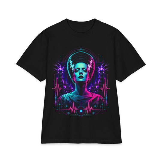 The Bride Retro Vaperwave Heavyweight Boxy Fit Halloween Tee
