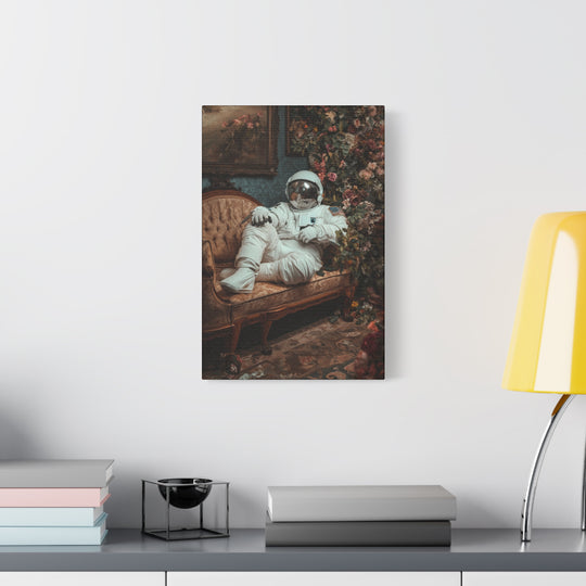 I Need My Space Astronaut Canvas Wall Art