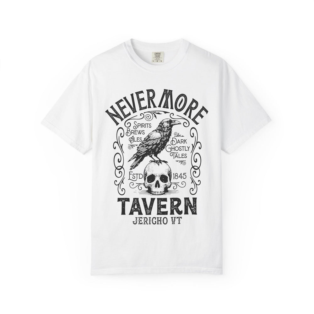 Nevermore Tavern Mens WUNDERLAND Backyard Dept Halloween Booteek Short Sleeve Tee