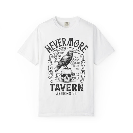 Nevermore Tavern Mens WUNDERLAND Backyard Dept Halloween Booteek Short Sleeve Tee