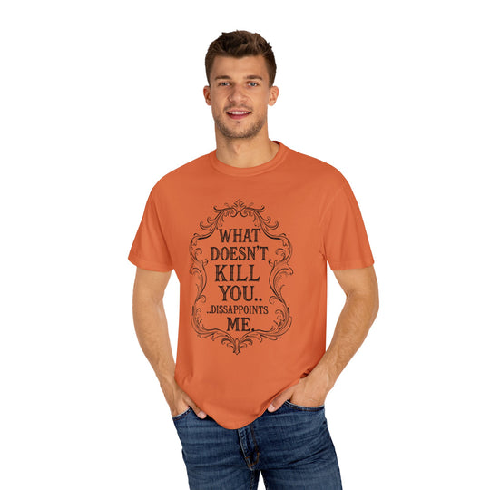 What Doesn't Kill You Womens WUNDERLAND Backyard Dept Halloween Booteek Short Sleeve Tee