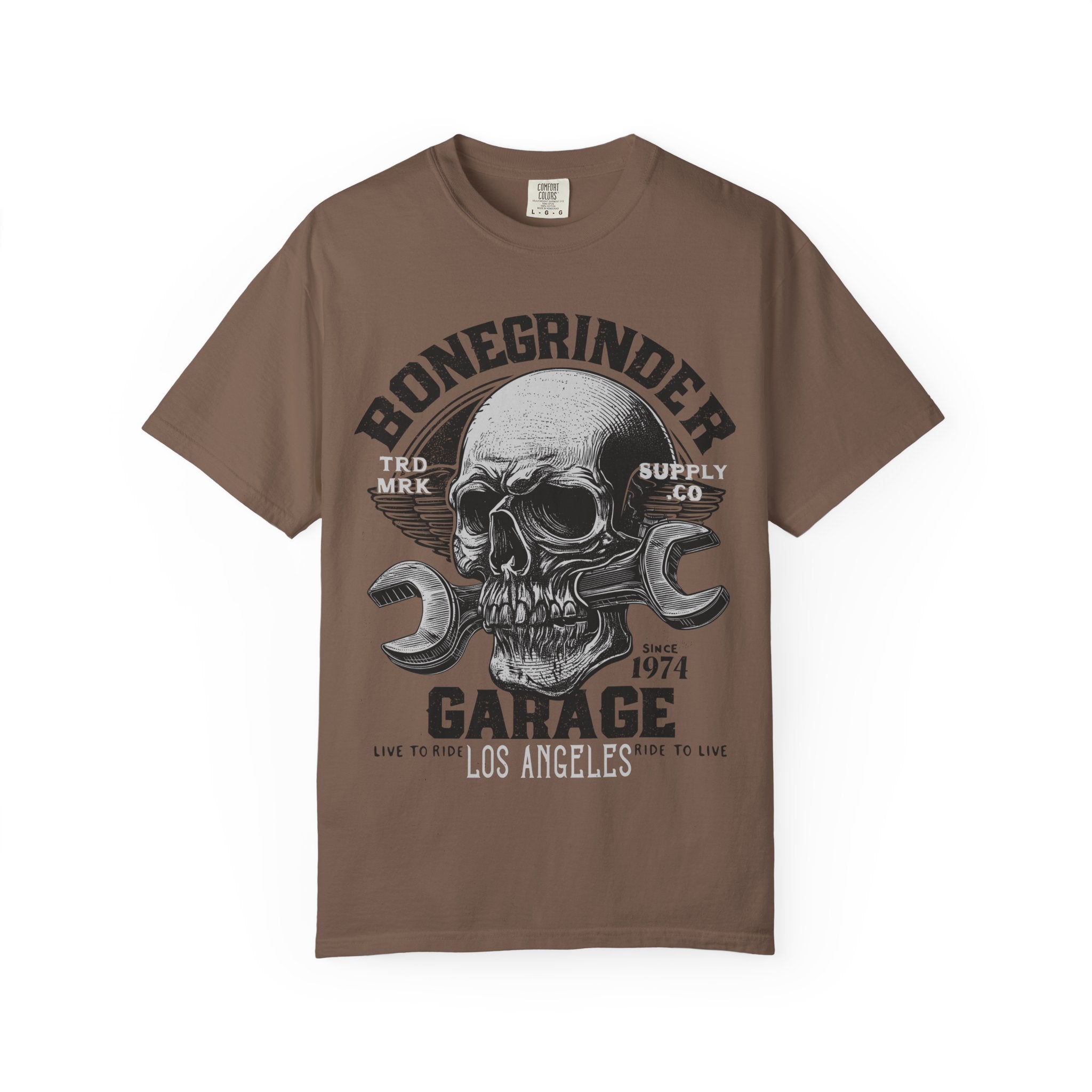BONEGRINDER GARAGE Mens WUNDERLAND Short Sleeve Tee