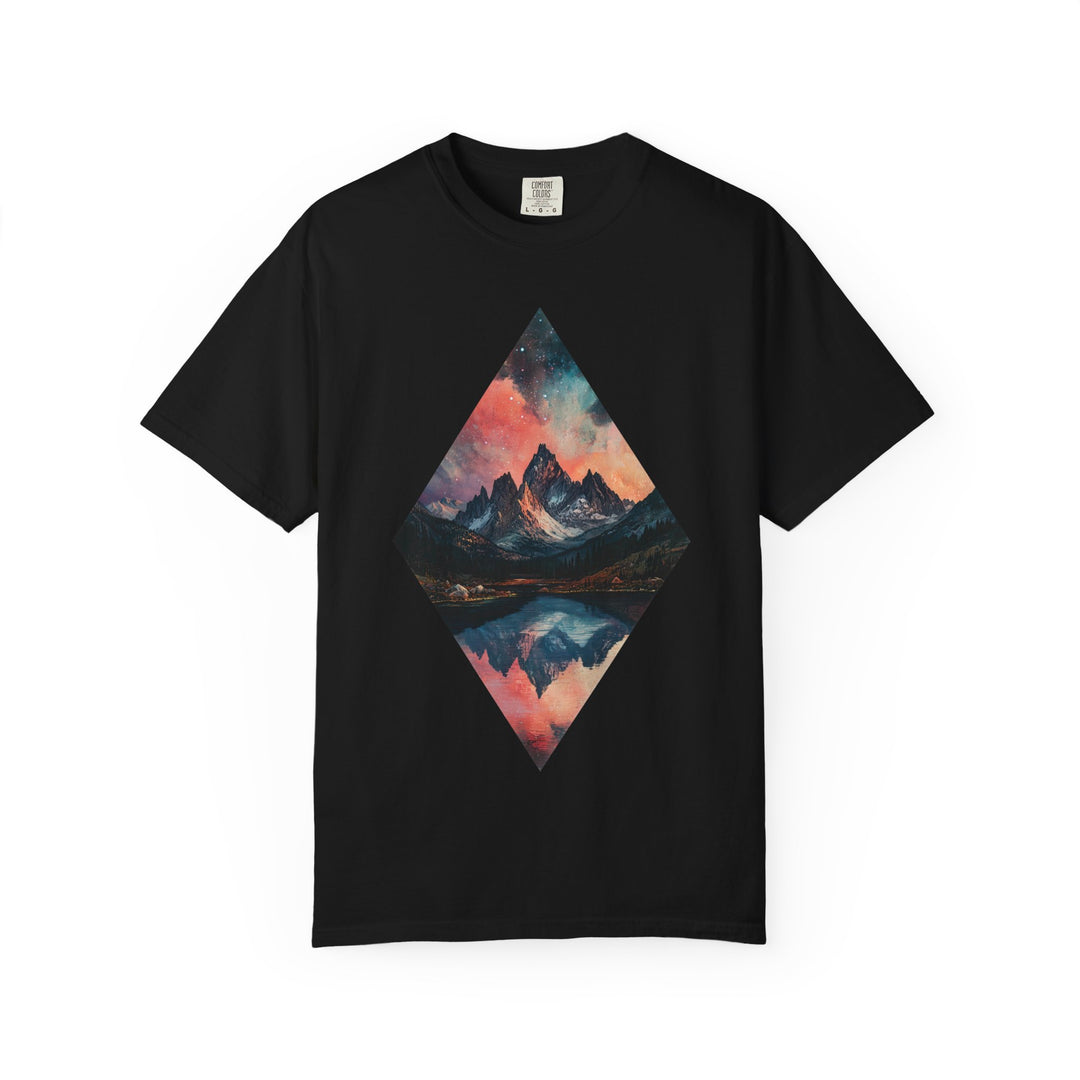 Diamond Mountain Landscape Mens WUNDERLAND Vibes Short Sleeve Tee