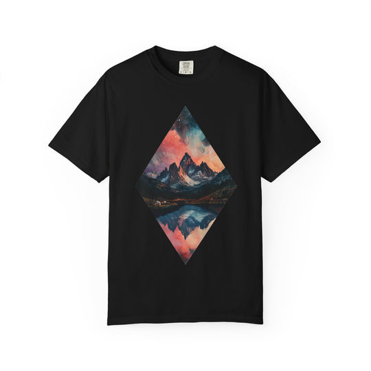 Diamond Mountain Landscape Mens WUNDERLAND Vibes Short Sleeve Tee