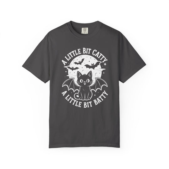A Little Bit Batty A Little Bit Catty Womens WUNDERLAND Halloween Booteek Short Sleeve Tee