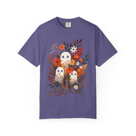 Autumn Ghosts Cute Fall Floral Womens WUNDERLAND Halloween Booteek Short Sleeve Tee