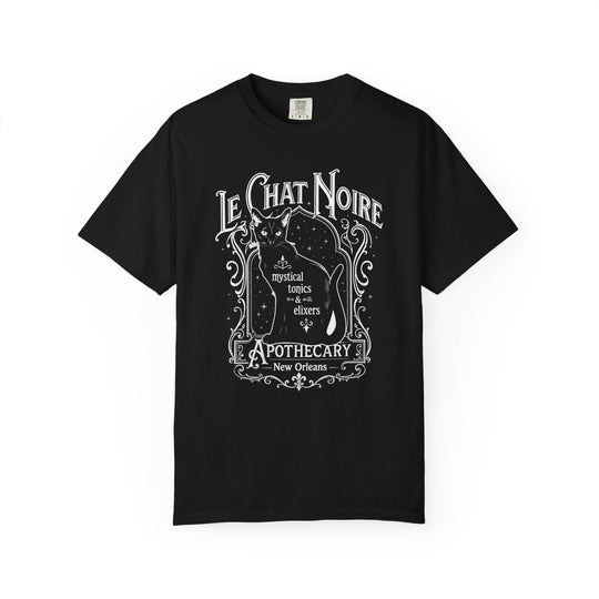 Le Chat Noire Apothecary Mystical Cures &amp; Elixirs Womens WUNDERLAND Halloween Booteek Short Sleeve Tee