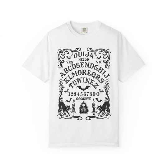 Spirit Board Message From Beyond Womens WUNDERLAND Backyard Dept Halloween Booteek Short Sleeve Tee