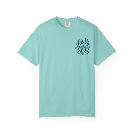 LOST AT SEA NAUTICAL COMPASS SKULLS Mens AQUA VIDA Short Sleeve Tee