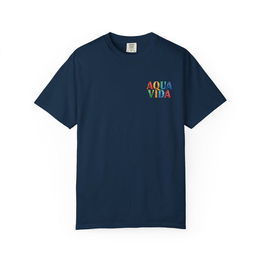 Sunset Waves Stained Glass Mens AQUA VIDA Short Sleeve Tee