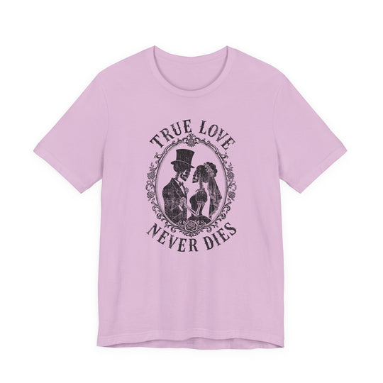 True Love Never Dies Skeleton Silhouettes Women&