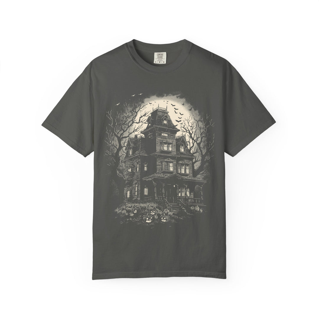 Moonlit Haunted House Womens WUNDERLAND Backyard Dept Halloween Booteek Short Sleeve Tee
