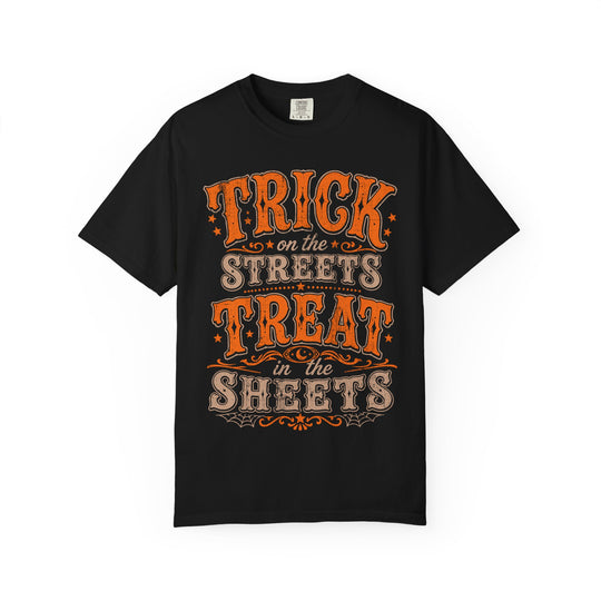 Trick On The Streets Treat In The Sheets Mens WUNDERLAND Halloween Booteek Short Sleeve Tee