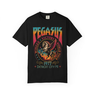 Pegasus Rock Tour Womens L'Atomique Relaxed Fit Comfort Colors Graphic Tee